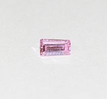Трапеция розовый фианит 7х4,0х3,5